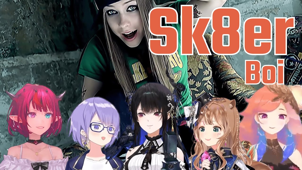 [Hololive Karaoke Mashup] Sk8er Boi - Avril Lavigne by IRyS, Moona, Nerissa, Risu and Kiara
