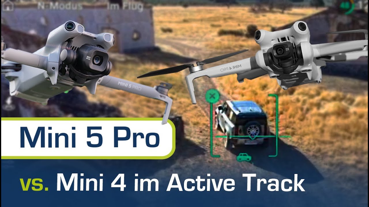Härtetest im Active-Track | Vergleich Mini 5 Pro vs. Mini 4 Pro