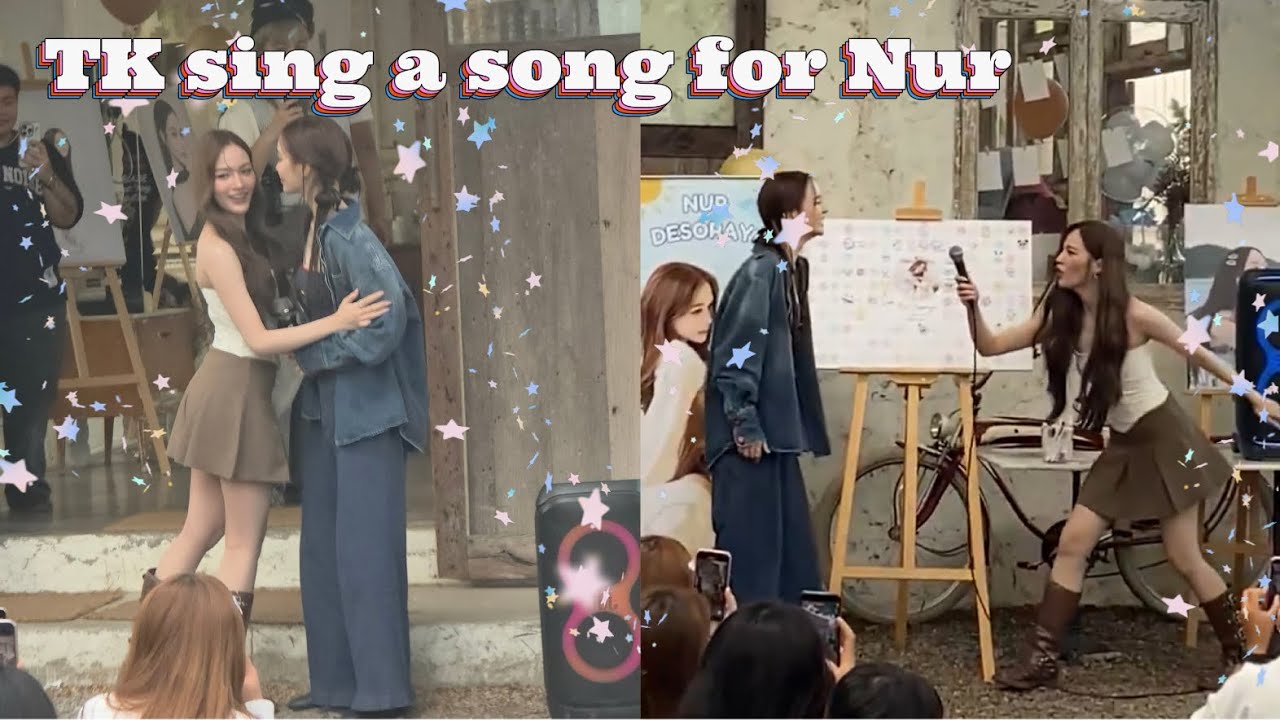 [SUB] TK sing a song for Nur but when her mood’s changed 🤭🎵🦌🐬 #tknur #tkphinyanech #nurdesoraya