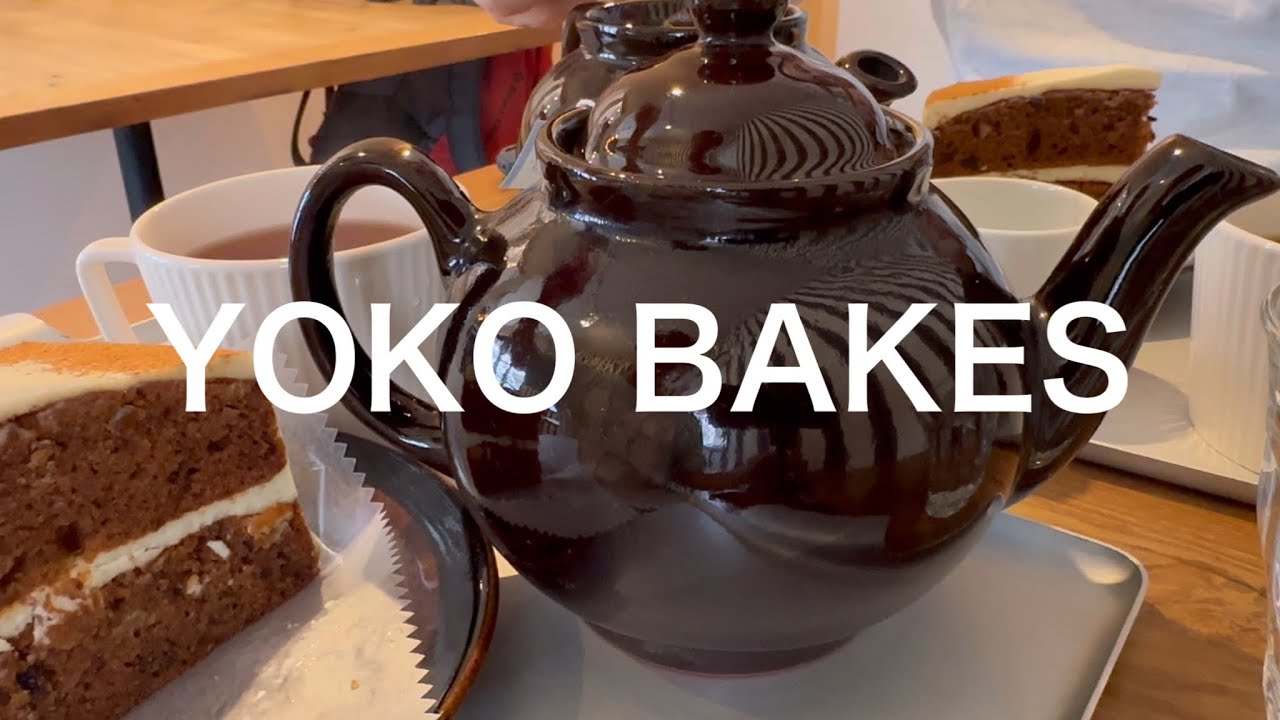 ヨーコベイクス YOKO BAKES イギリスのケーキ 紅茶 キャロットケーキ 江ノ電 湘南海岸公園駅 カフェ スイーツ Carrot Cake, English Tea Fujisawa Japan
