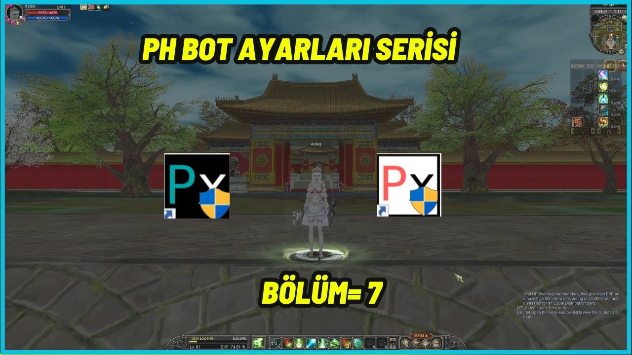 Ph Bot Ayarları/ Oto Lure Ayarları Detaylı Anlatım #Ph=7 [ Silkroad Online ]