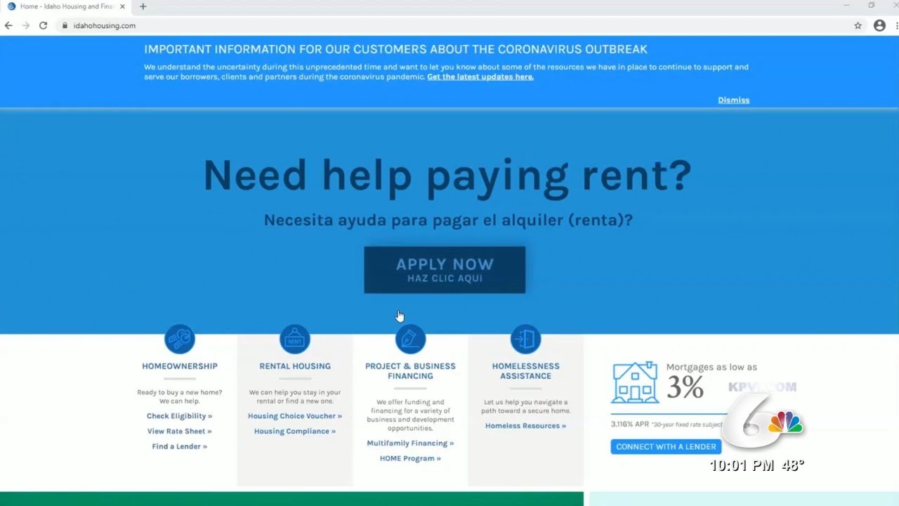 $175-Million for Rent Aid in Idaho