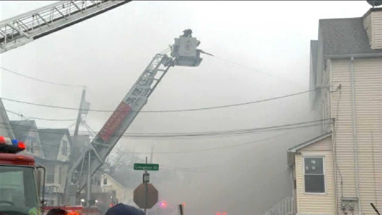 Multiple homes go up in flames in fast-moving Elizabeth fire