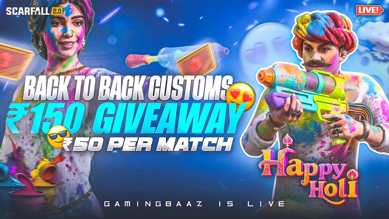 SCARFALL 2.0 LIVE STREAM I SCARFALL LIVE CUSTOM ROOM & LIVE GIVEAWAY I SCARFALL 2.0 NEW HOLI EVENT