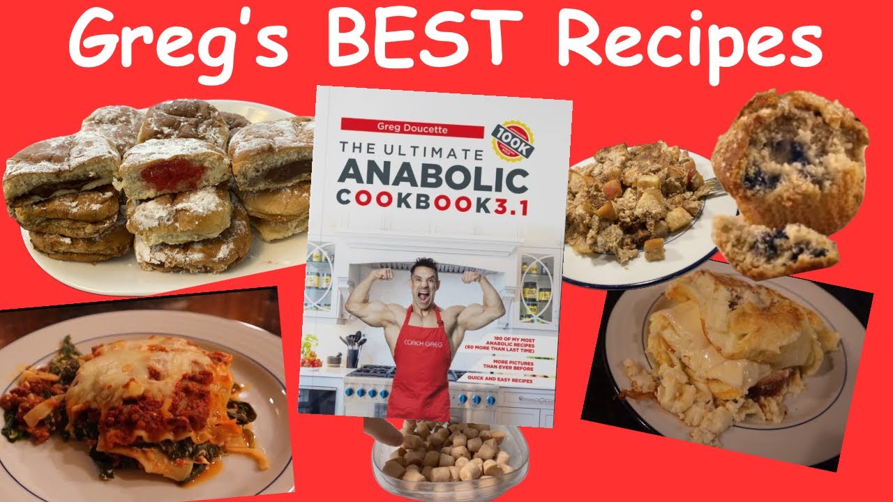 Greg Doucette's Anabolic Cookbook Recipes | MADE THEM ALL | Best Anabolic Recipes for Shredding Diet