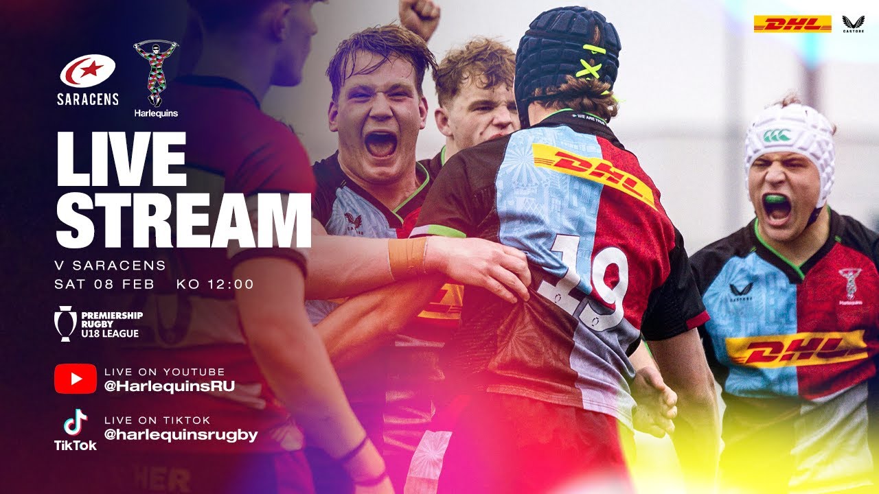 Live Academy Rugby - Saracens U18 v Harlequins U18
