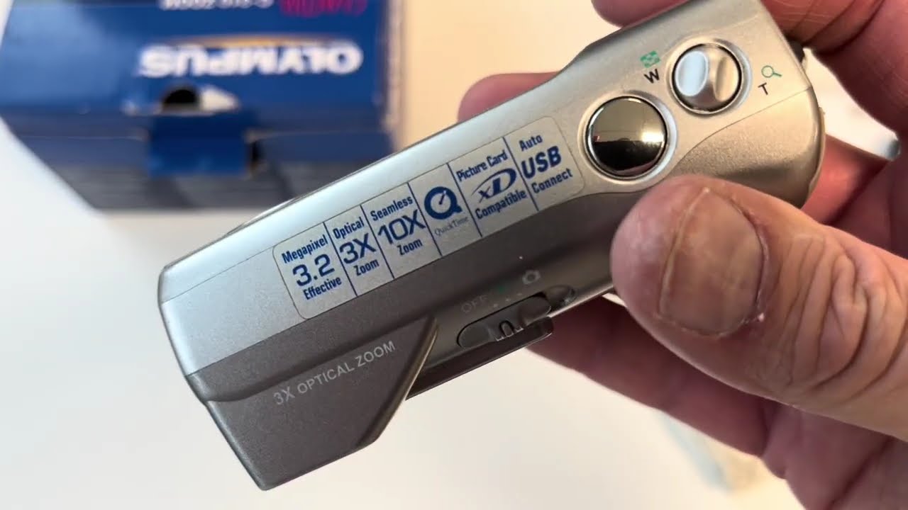 ВАУ! Распаковка старой цифровой компактной фотокамеры Olympus Camedia C-310 Zoom с автофокусом, р...