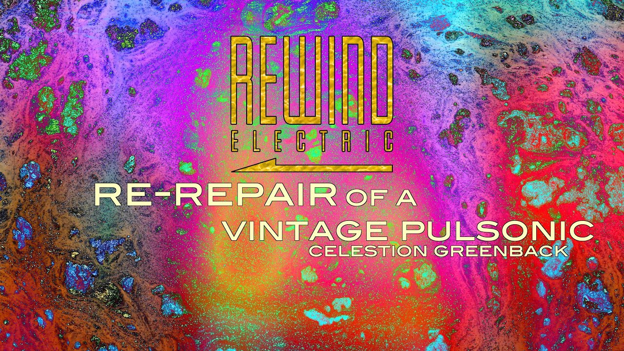 Re-Repair of a 1972 Pulsonic Cone Celestion G12M T1221 Greenback