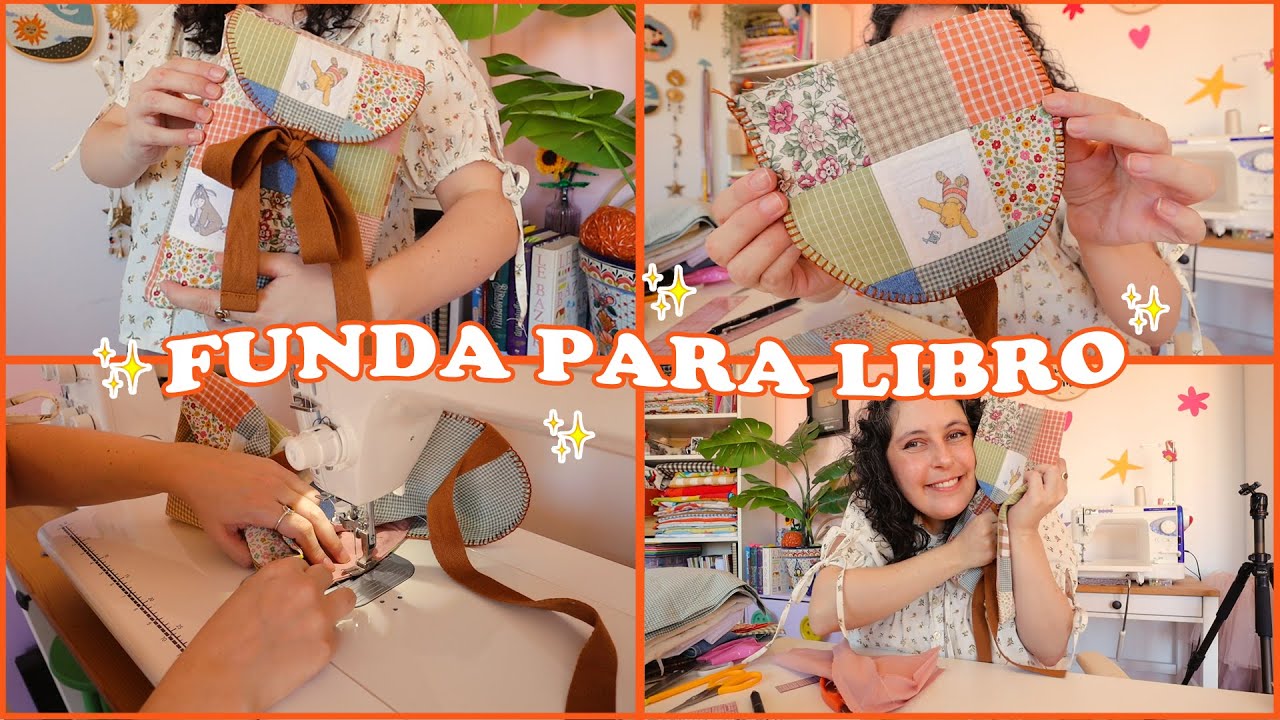 Funda de tela para libros - Aprende a coser!