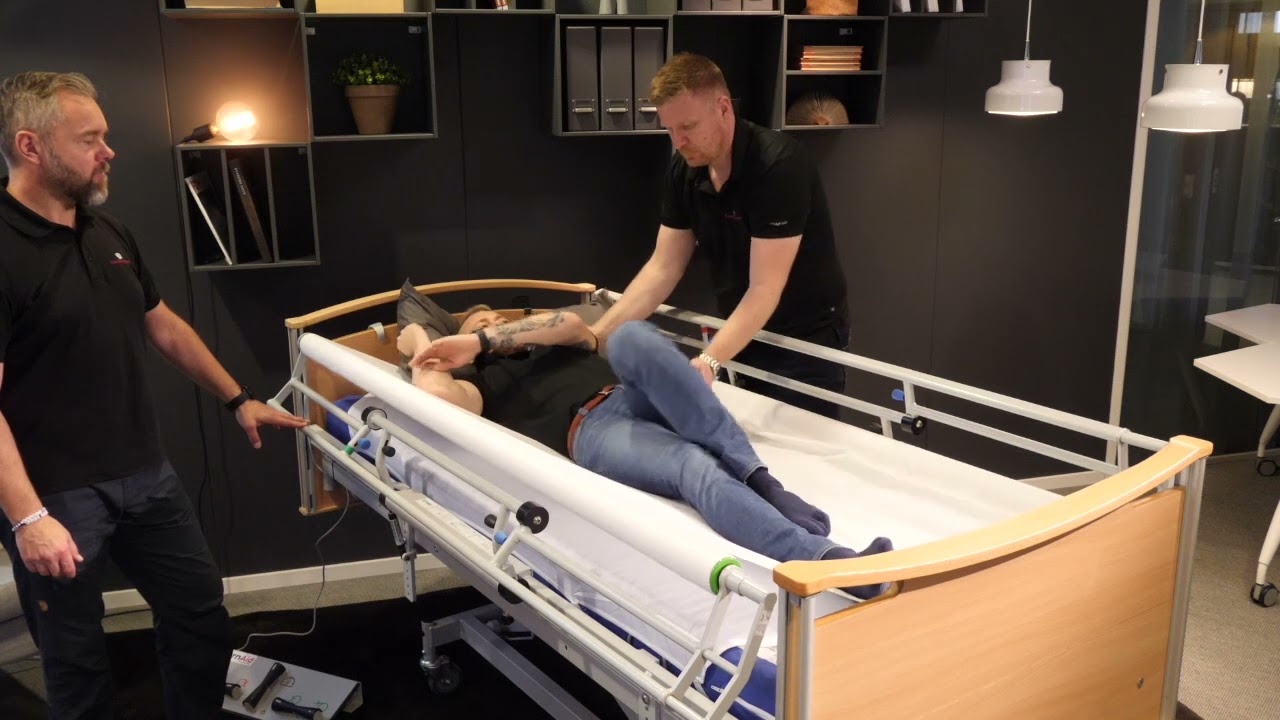 ComfortSystem - TurnAid vändning i säng, 2 personer i samarbete