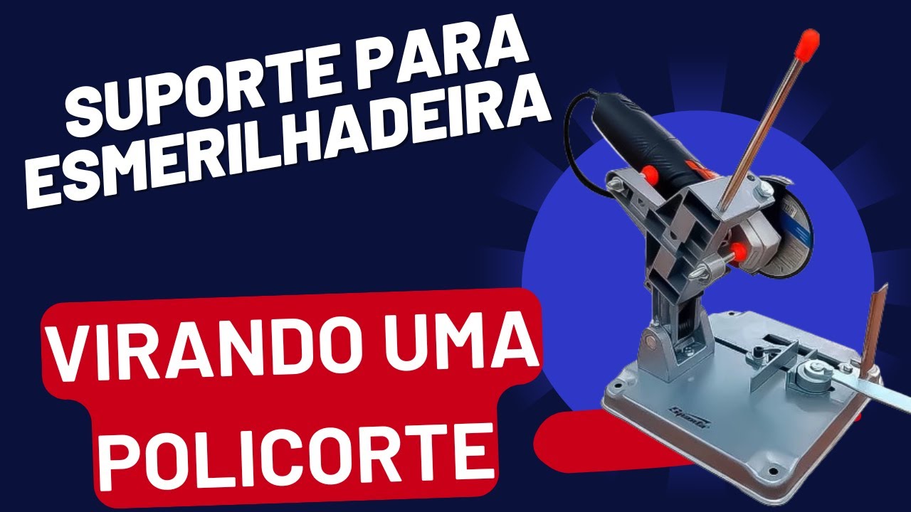 POLICORTE PARA ESMERILHADEIRA, ESMERILHADEIRA VIRANDO POLICORTE