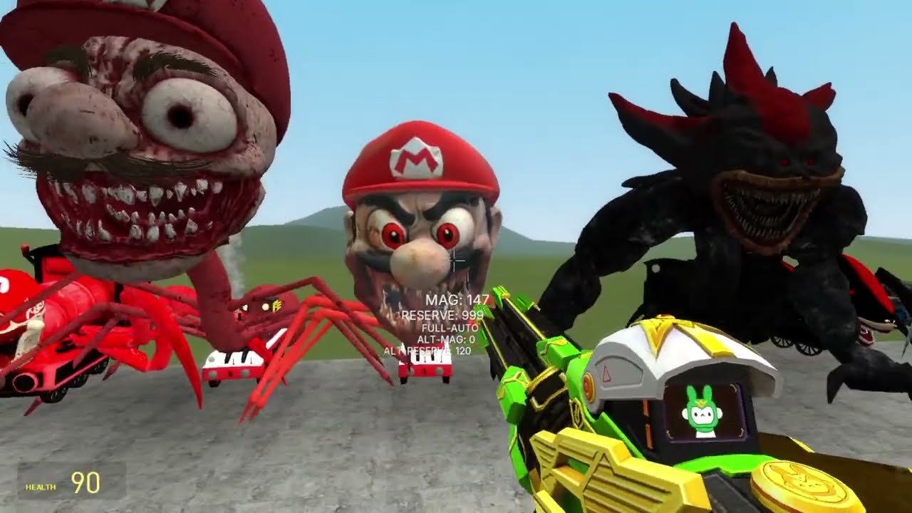 Building a Thomas Train Chased By Cursed Thomas turned into Monster in Garry's Mod