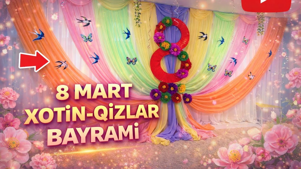 8-Mart  Xotin-qizlar bayrami munosabati bilan o‘tkazilgan bayram tadbiridan lavhalar..