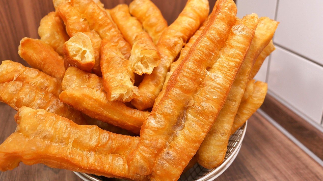 Cho 1 cái Trứng, GIÒ CHÁO QUẨY Giòn và Nở Tưng Bừng - Không Men, Crispy Fried Dough - No Yeast