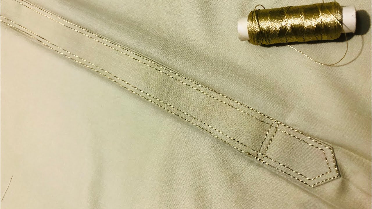 How to make Placket with double salai