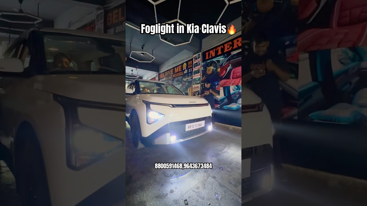Foglight in Kia Clavis🔥#kia #kiaclavis #kiacarens2022 #viralshorts #foglights #trending