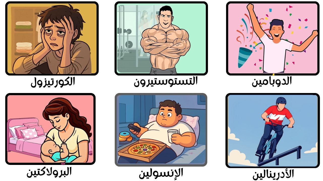 شرح كل الهرمونات  في 10 دقائق