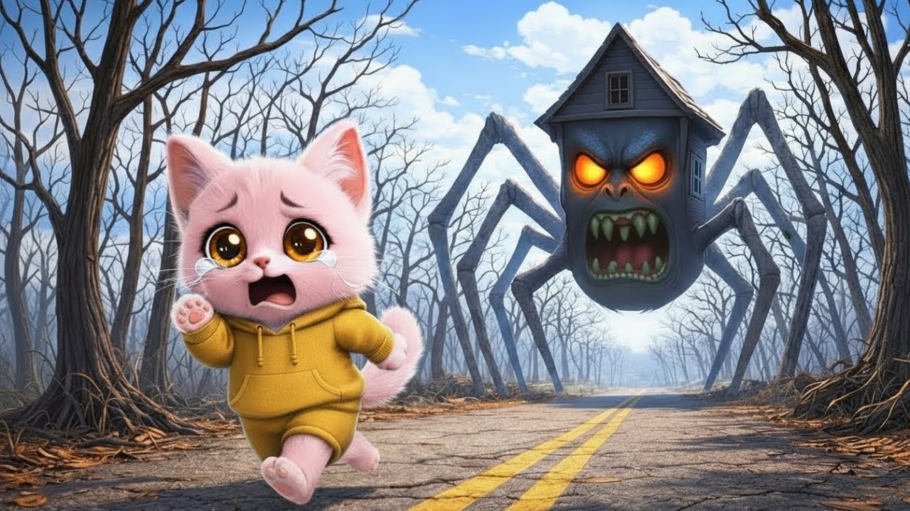 🏰👻The Brave Kitten Enters a Forbidden House… And a Secret Changes Everything | Cat Story 🕷️🐱