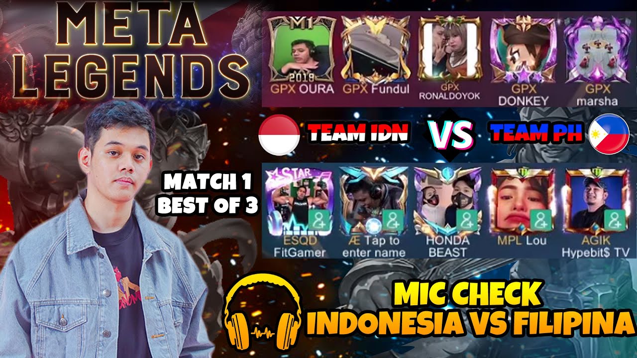 MIC CHECK KOL INDONESIA VS KOL PHILIPINE MATCH 1!!