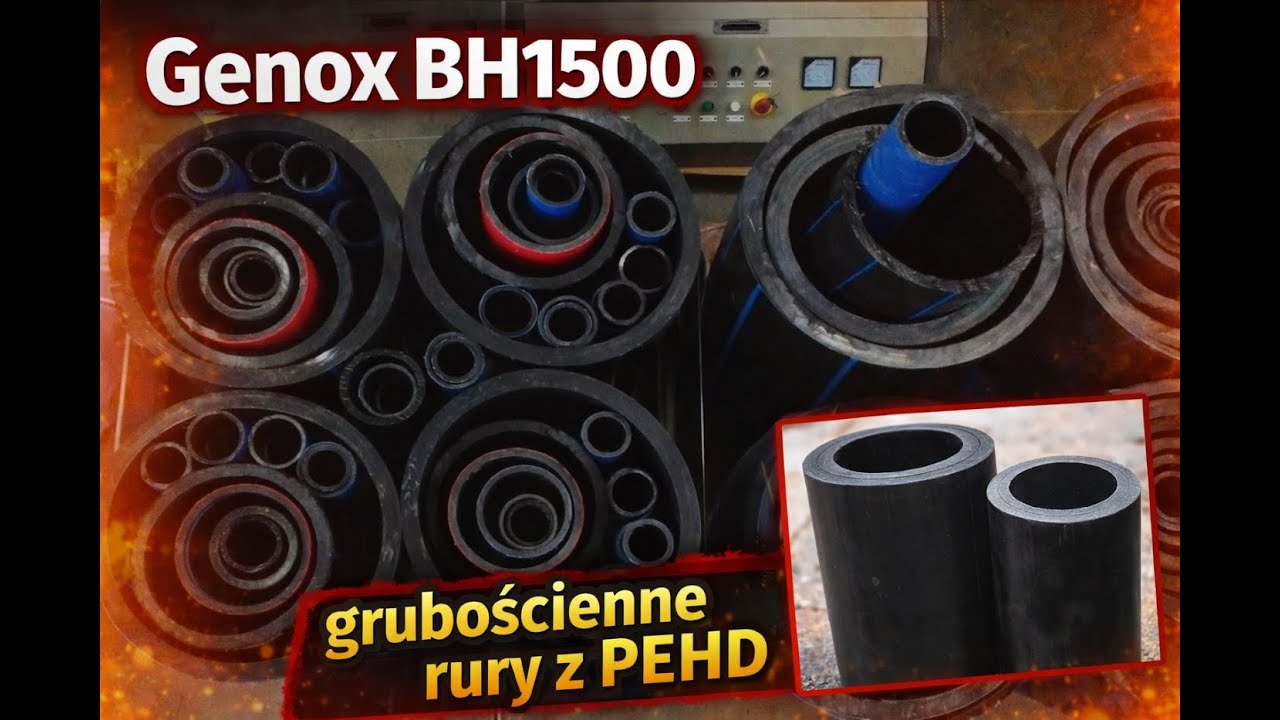 BH1500 – kruszenie rur grubościennych z PEHD | Maszyny P&F Wartacz