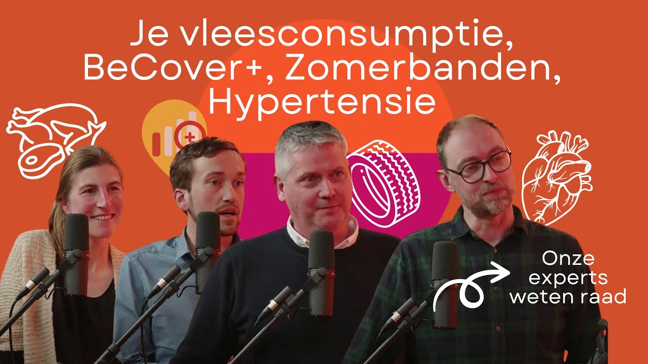 Je vleesconsumptie verminderen, BeCover+, de beste zomerbanden, hypertensie