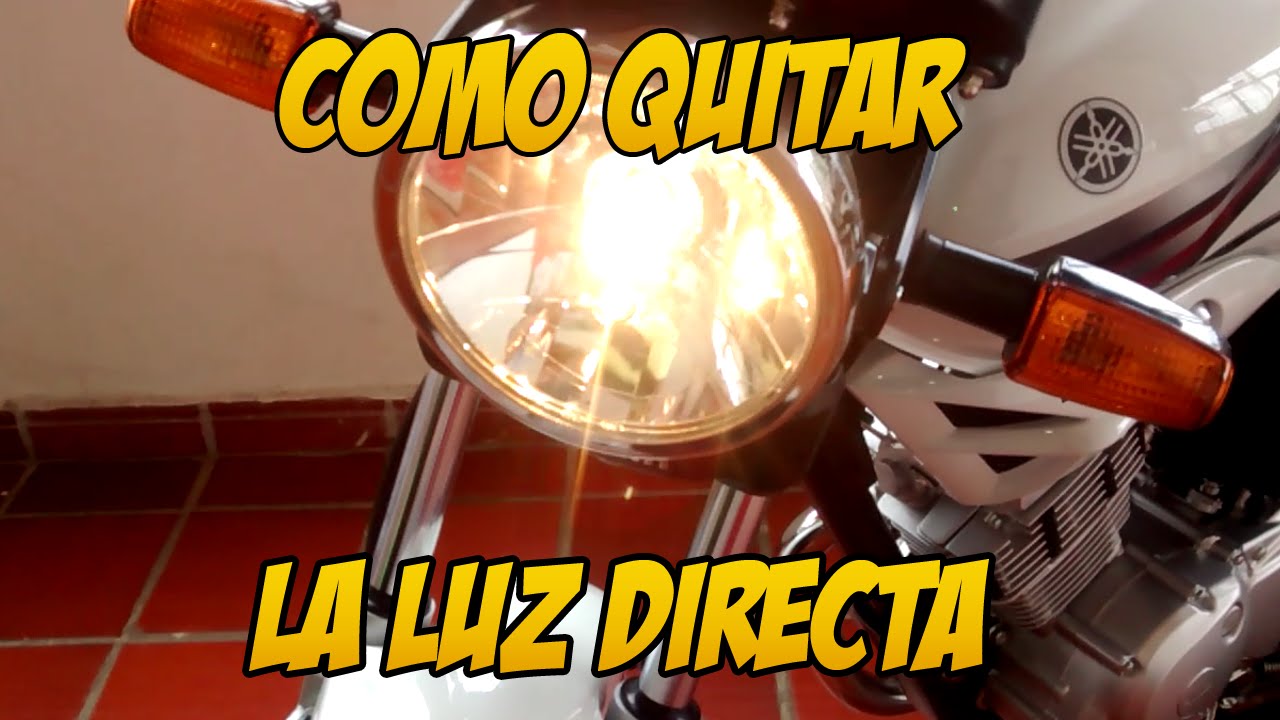 Como quitar la luz directa del ybr 125 y libero 125. 2016