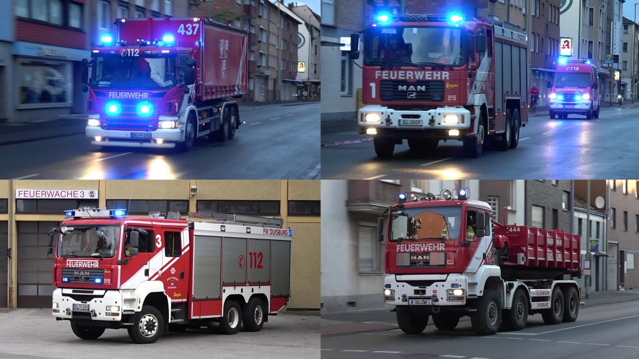 Einsatzfahrten Berufsfeuerwehr Duisburg