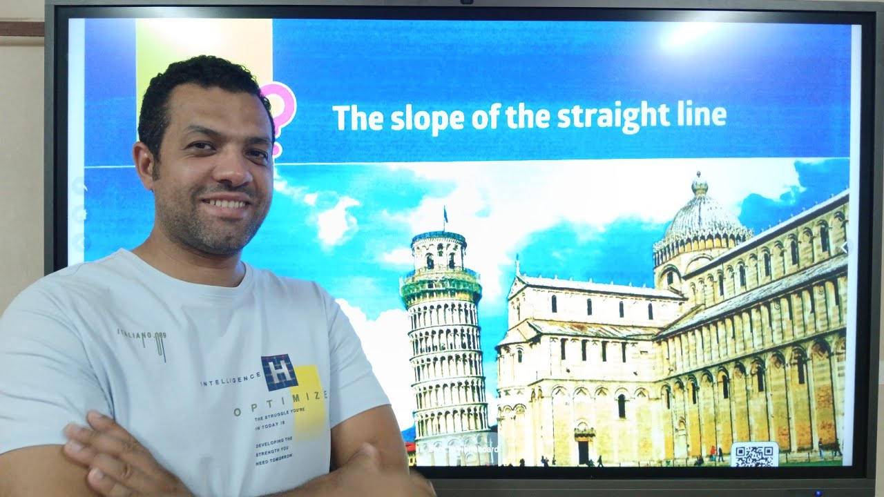 The slope of straight line prep 3 geometry 🔥🔥& شرح درس the slope of the straight line ٣ اعدادى لغات 
