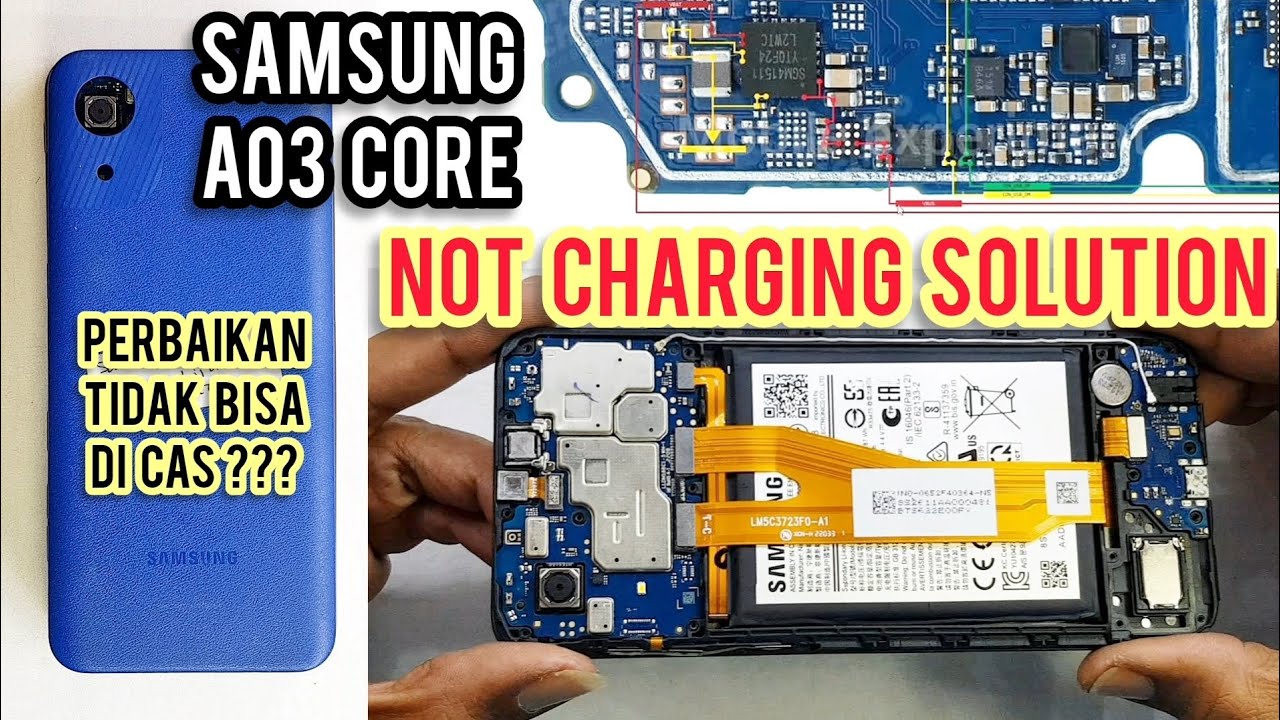 SAMSUNG A03 TIDAK BISA DI CAS ‼ SAMSUNG A03 CORE NOT CHARGING SOLUTION ‼