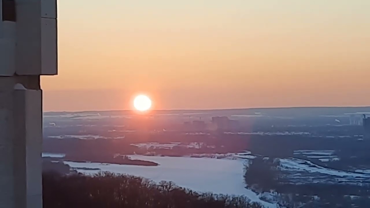 2160p  ород уфа новости  закат солнца в морозный день 4 февраля 2026