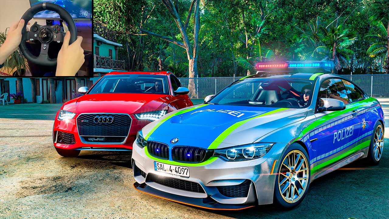 BMW M4 GTS - Pursuit of a criminal | Forza Horizon 5 | Logitech g920 gameplay