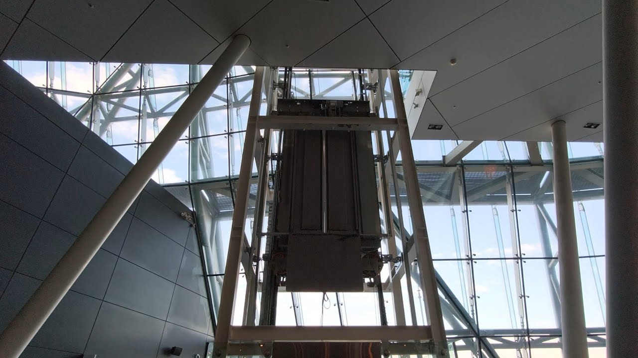 Kone MonoSpace scenic elevator at Taiwan Hakka Museum, Miaoli, Taiwan