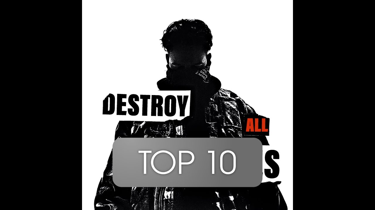 Top 10 Meistgeh&ouml;rte DESTROY ALL COPIES Songs von Ufo361 (Spotify) Stand 15.09.2022