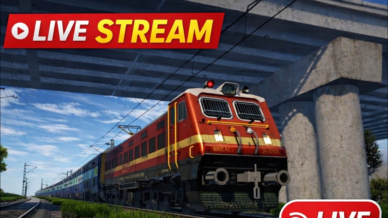 RAILWAY SIMULATOR INDIA BETA UPDATE GAMEPLAY 🔥 HIGH GRAPHICS BLUE ICE CREAM COACHES TRAIN 🚆