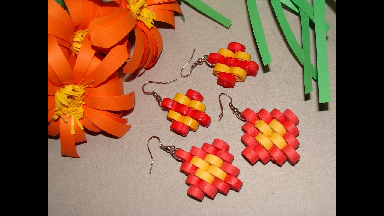 quilling earrings step design