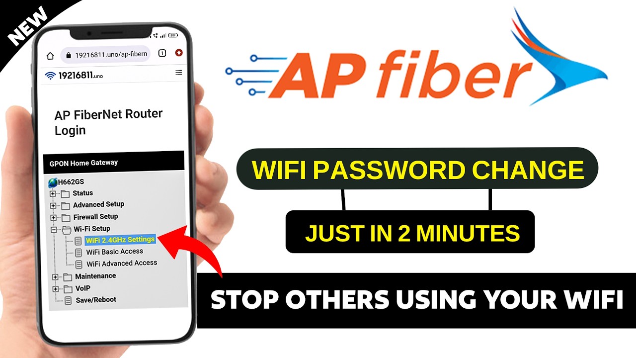 AP Fiber Router Password Change | Stop Others Using Your WiFi