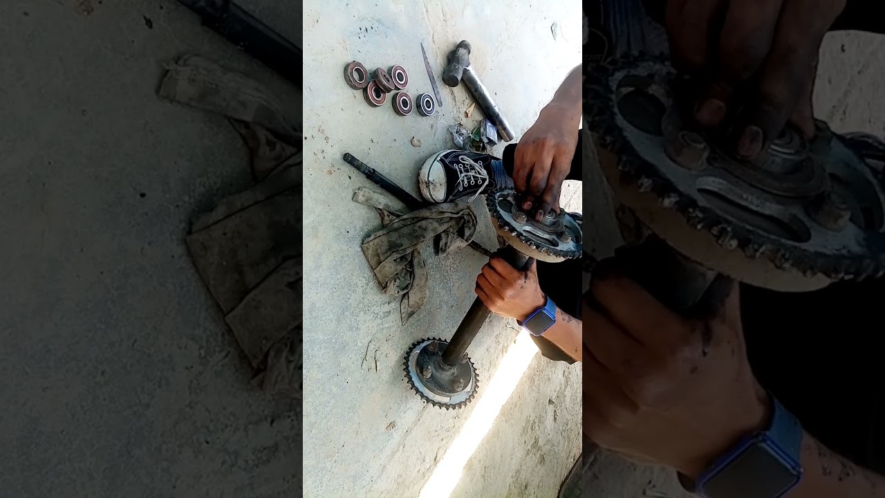Cambiando rodajes del carrete