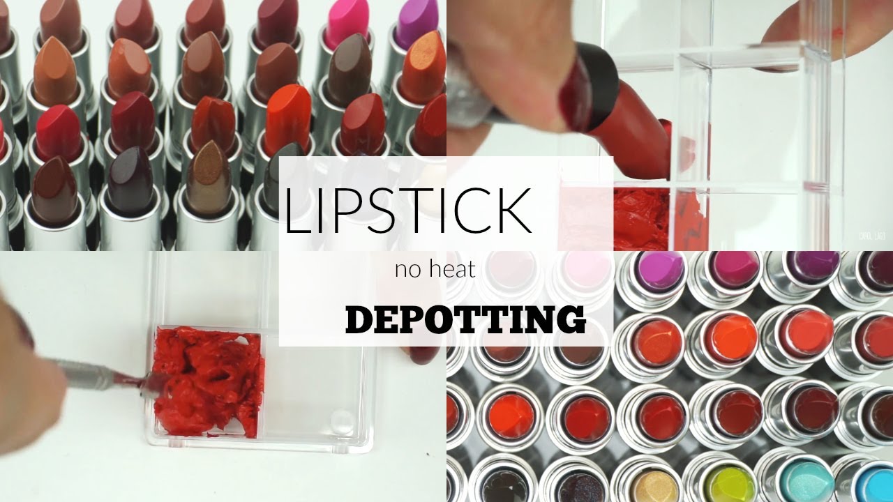 LIPTICK DEPOTTING | NO HEAT | MAC + MUFE | CAROL LAGO