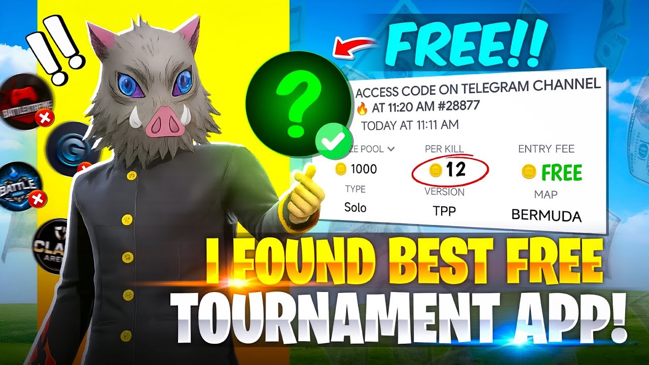 I Find Best Free Tournament App 💰 Entry ₹0 🤯 Per Kill ₹12 🤑| Best Tournament App Ever..? 😍