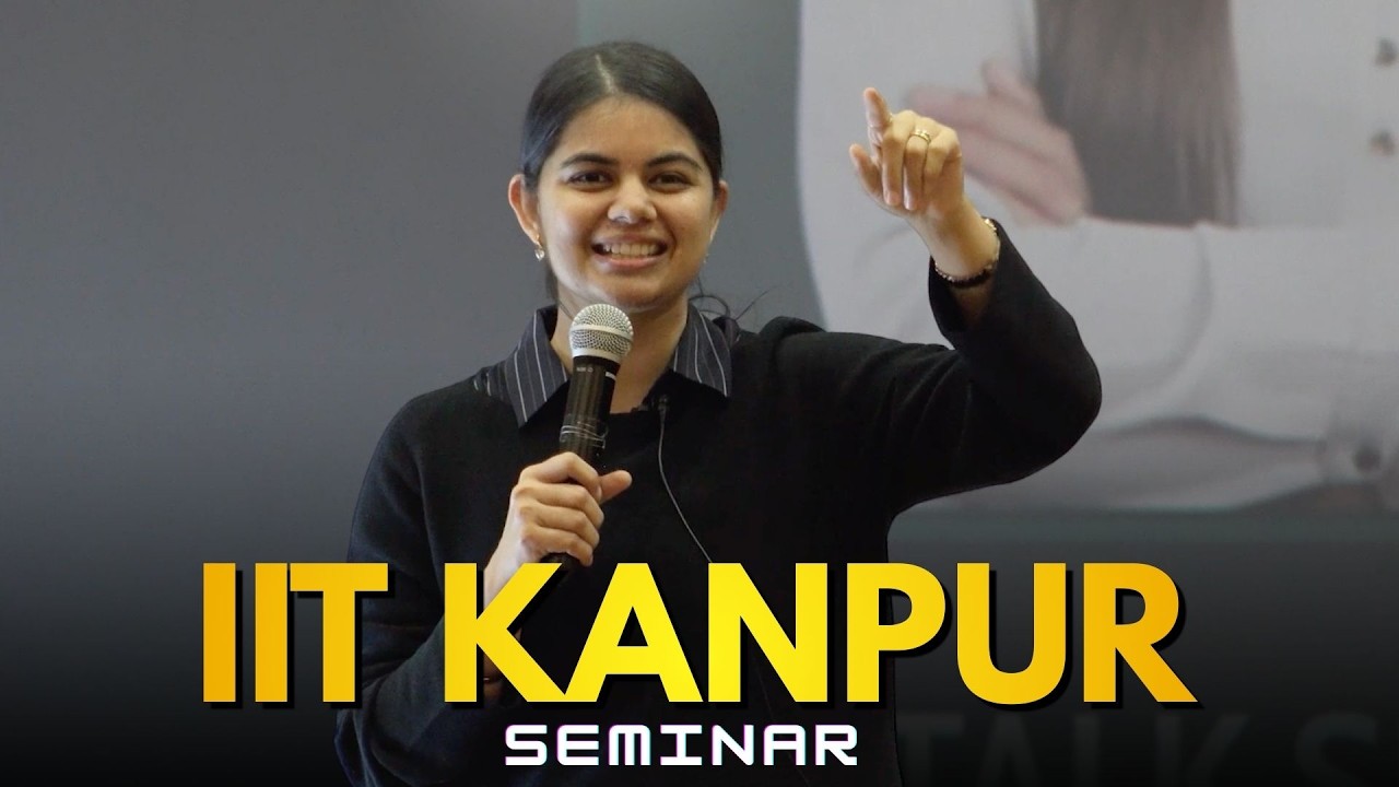 IIT Kanpur : Tech Talk & 5 Powerful Lessons that helped me in Life