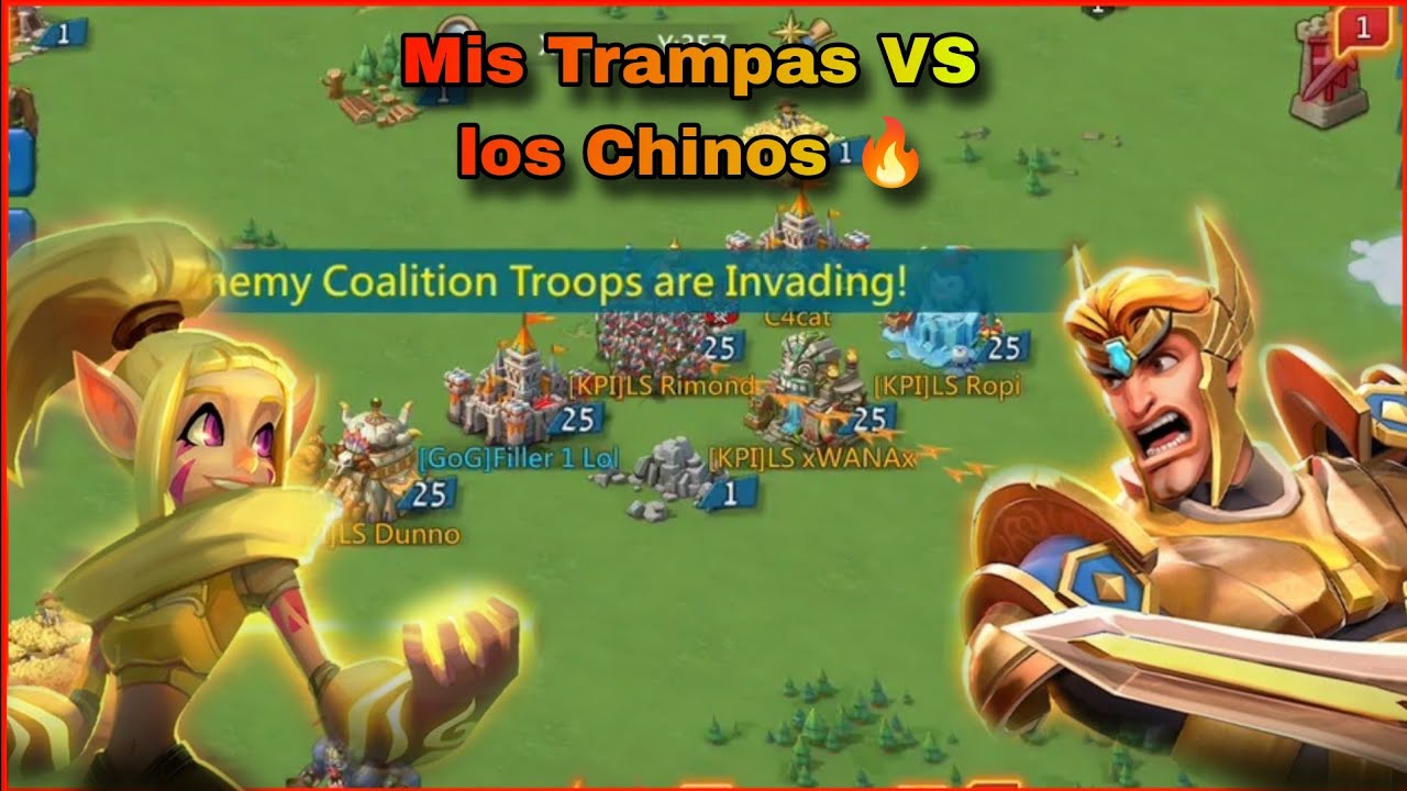 Mis castillos trampas VS los chinos del reino