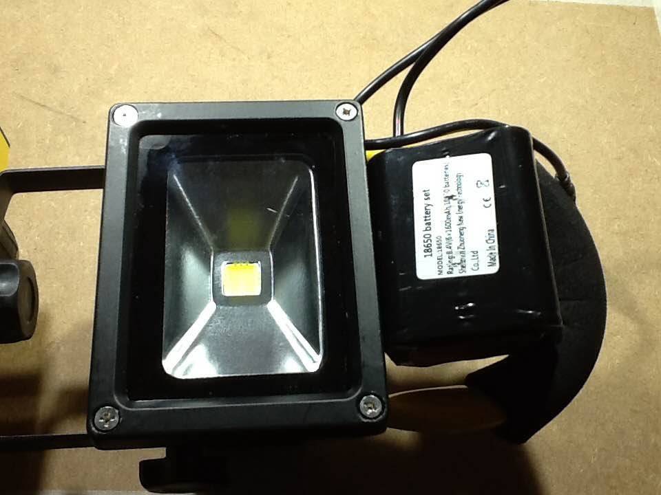 Boosting the battery capacity of a rechargeable work light.