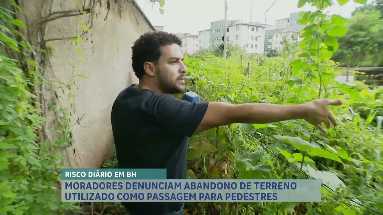 Moradores denunciam abandono de terreno de passagem em BH