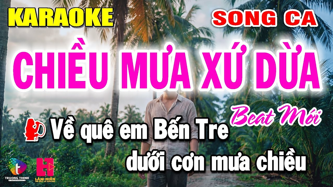 Karaoke Chiều Mưa Xứ Dừa Song Ca - Nhạc Sống Dễ Hát | Lâm Hiền Karaoke ♫