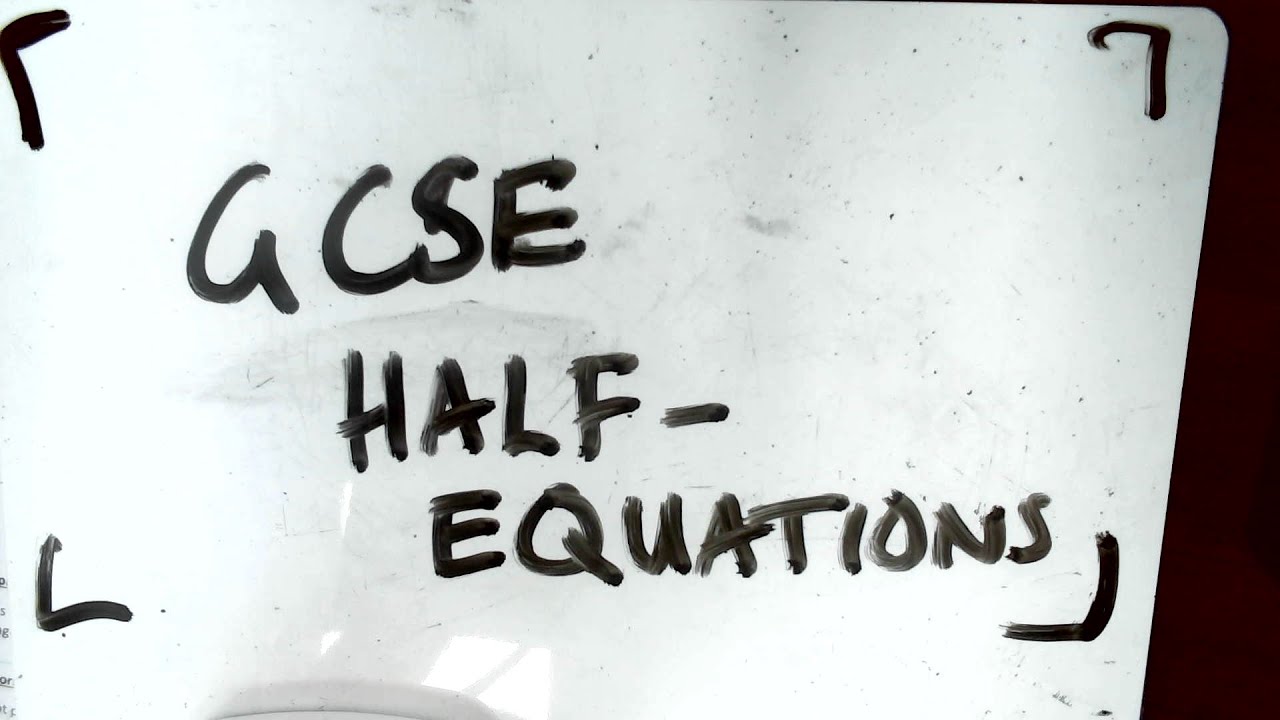 Half Equations GCSE