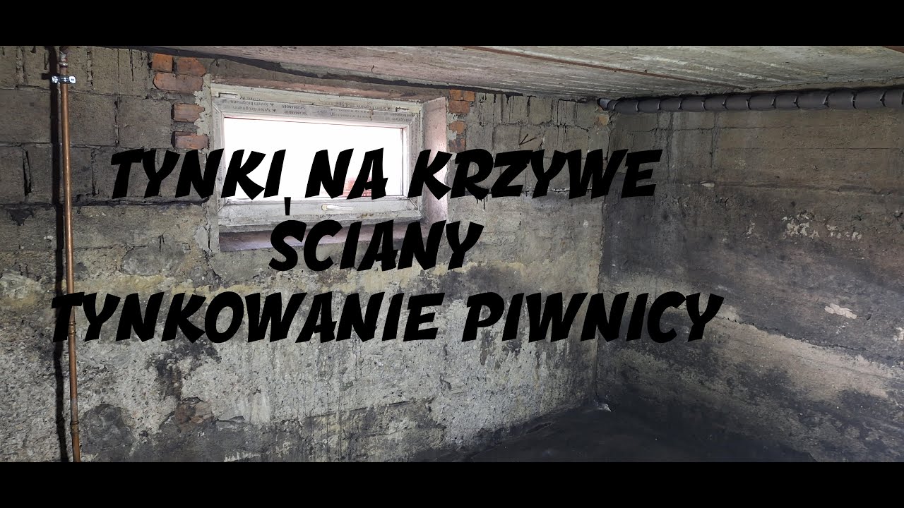 Co na ściany w piwnicy? krzywe ściany ?- #tynki cementowo-wapienne nie z worka- mieszane na budowie