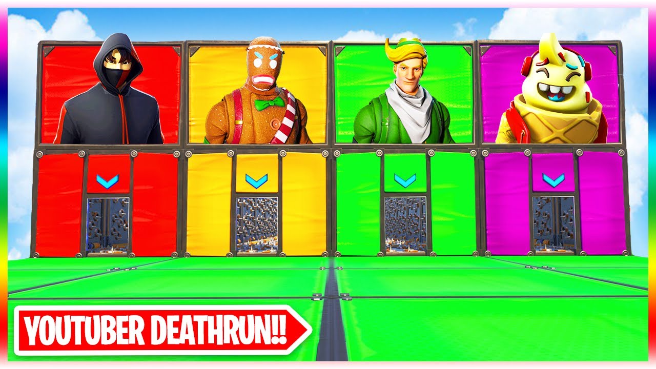 The OFFICIAL YouTuber Deathrun! (Fortnite Creative Mode)
