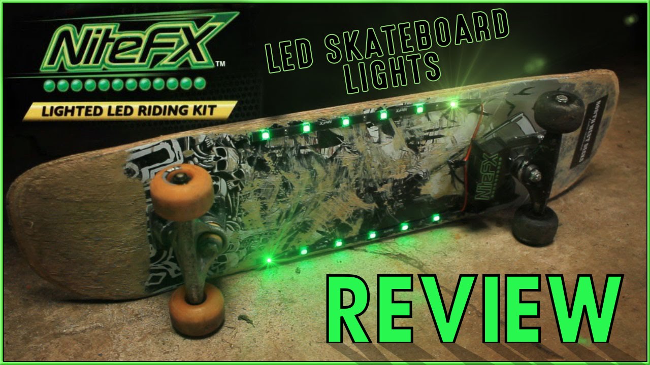 NiteFx LED Skateboard Lights Kit Review