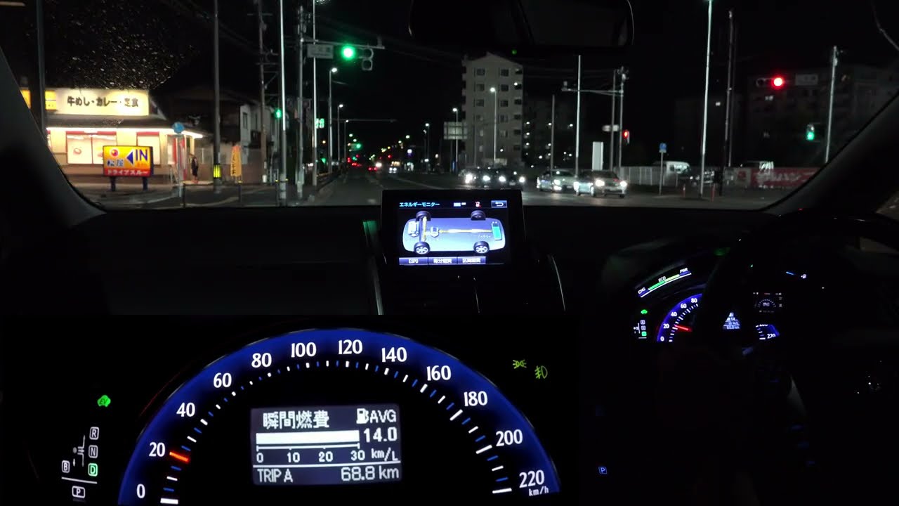 TOYOTA SAI ハイブリッド 走行動画 エンジンルーム内 音収録