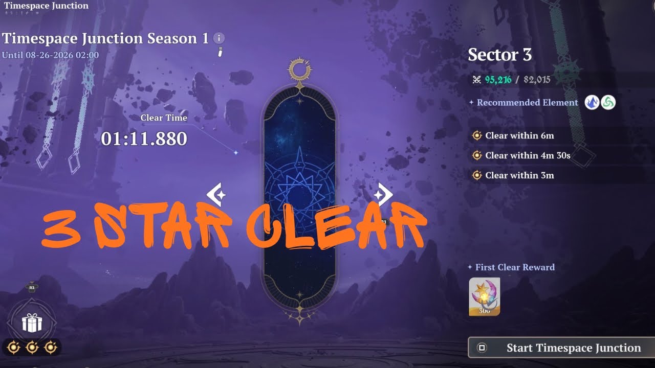 Timespace Junction Sector 3 Full Clear | Seven Deadly Sins: Origin 